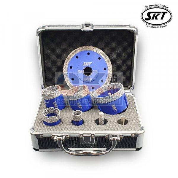 SKT 256 PREMIUM gyémánt fúró készlet 20-35-43-50-68 mm +koffer (skt256006c)