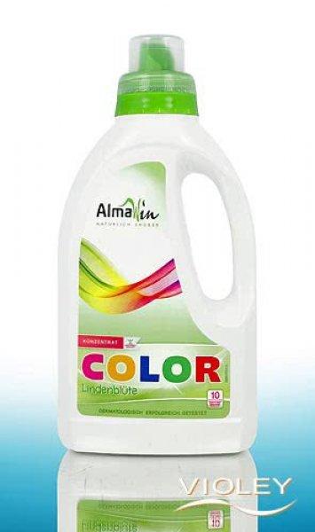 AlmaWin COLOR Folyékony mosószer koncentrátum színes ruhákhoz hársfavirág
kivonattal - 10 mosásra 750 ml