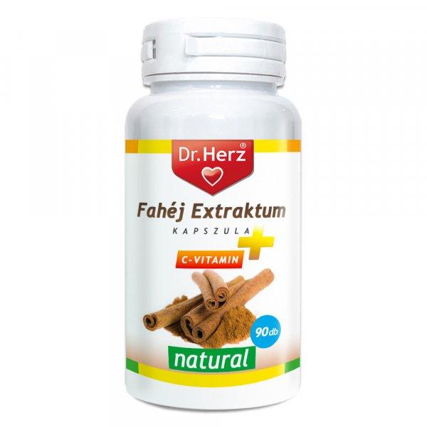 Dr.herz fahéj extraktum+c-vitamin kapszula 90 db