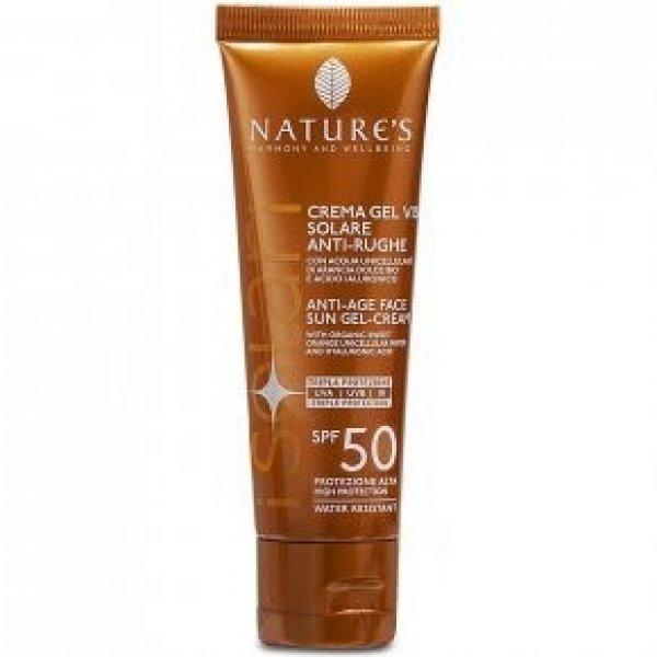 Nature's Anti-aging napvédő gélkrém arcra SPF50 50 ml