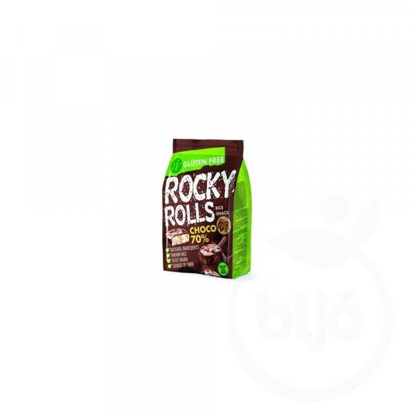 Rocky Rolls puffasztott rizs korong étcsoki bevonatban 70 g