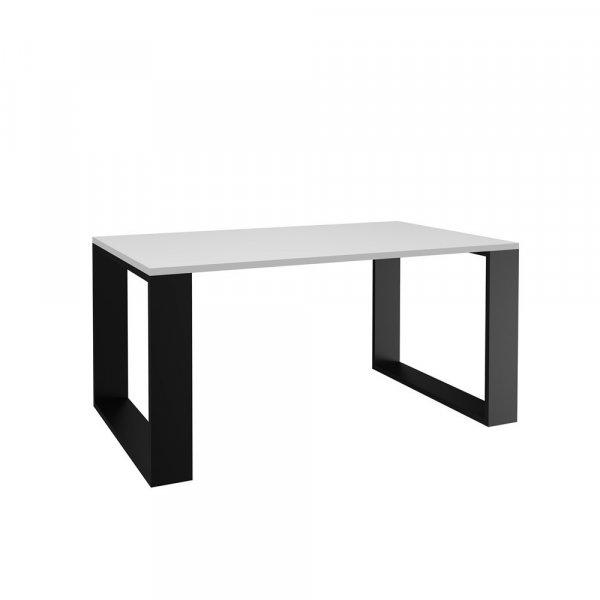 Drohmo MIX Salon Loft modern dohányzóasztal, 50x90x58 cm, fehér-fekete