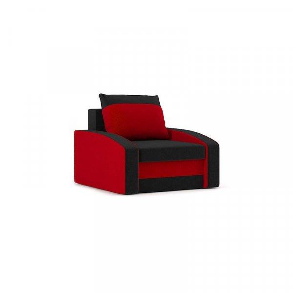 Monviso fotel, normál szövet, hab töltőanyag, szín - fekete / piros