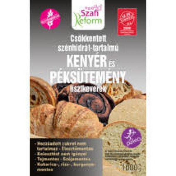 Szafi Reform kenyér és péksütemény lisztkeverék szénhidrát csökkentett
1000 g