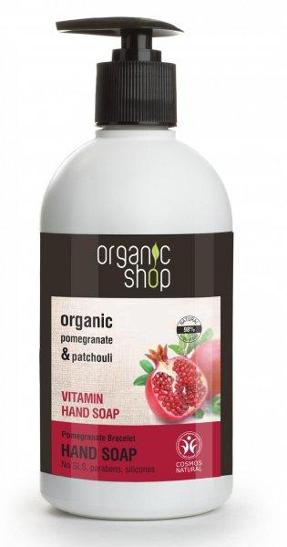 Organic Shop bio gránatalma vitaminos folyékony kézmosó szap 500 ml