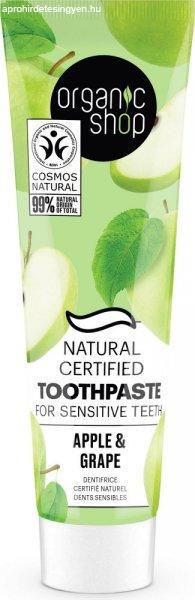 Organic Shop Minősített fogkrém érzékeny fogakra almával és szőlővel
100g