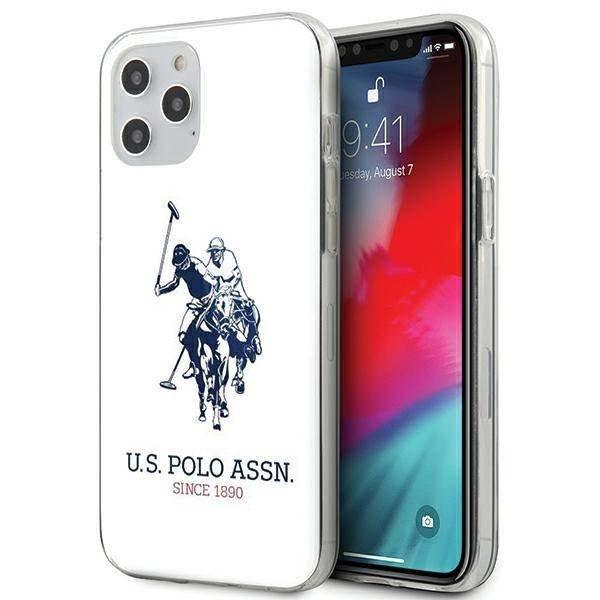 US Polo USHCP12LTPUHRWH iPhone 12 Pro Max 6,7" fehér fényes nagy logós
tok