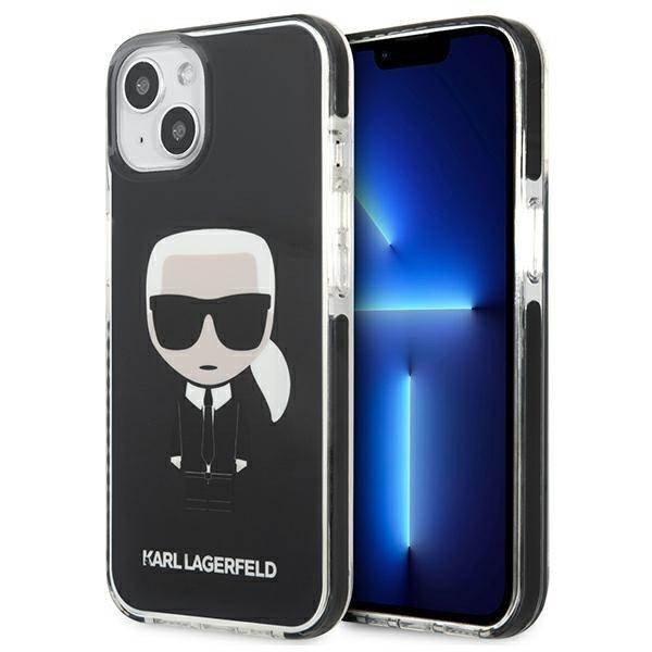 Karl Lagerfeld KLHCP13STPEIKK iPhone 13 mini 5,4" keménytok fekete
ikonikus Karl Lagerfeld tok