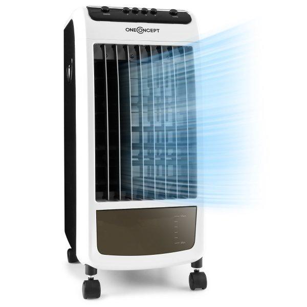 OneConcept Caribbean Blue léghűtő készülék,
légfrissítő, ventilátor, 70 W, fekete/fehér