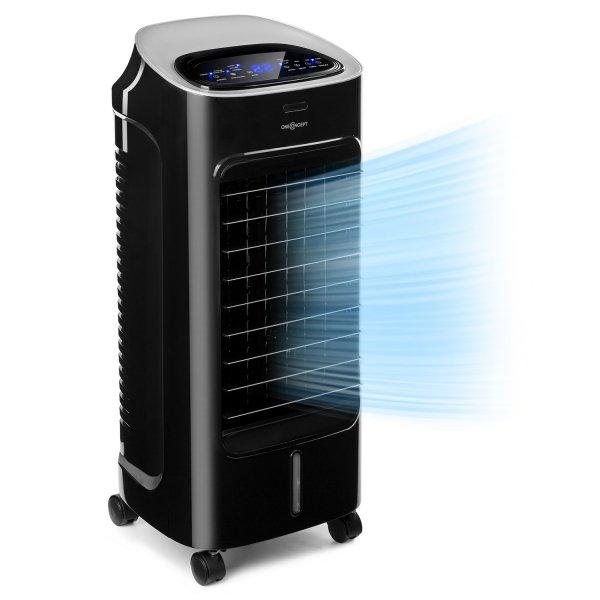 OneConcept Coolster, léghűtő berendezés, ventilátor, ionizátor, 60 W, 320
m³/h , 4 literes tartály, fekete