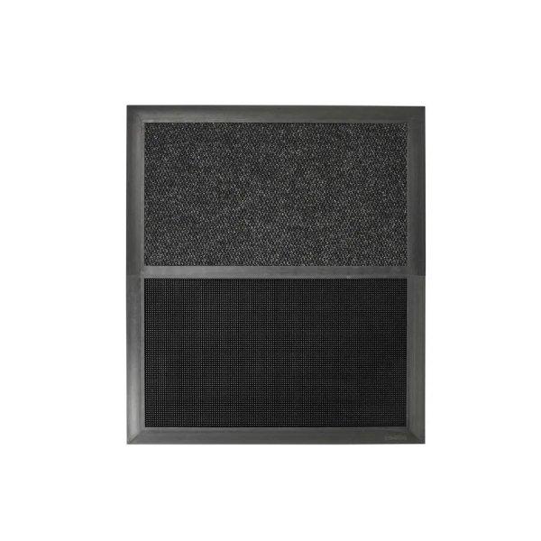 Fertőtlenítő szőnyeg, természetes gumi, 914 x 1050 mm, fekete-szürke, 2
elemes