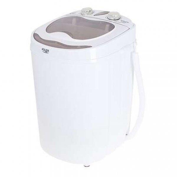 Adler AD 8055 3kg, 15 perc fehér mini mosógép + centrifuga
