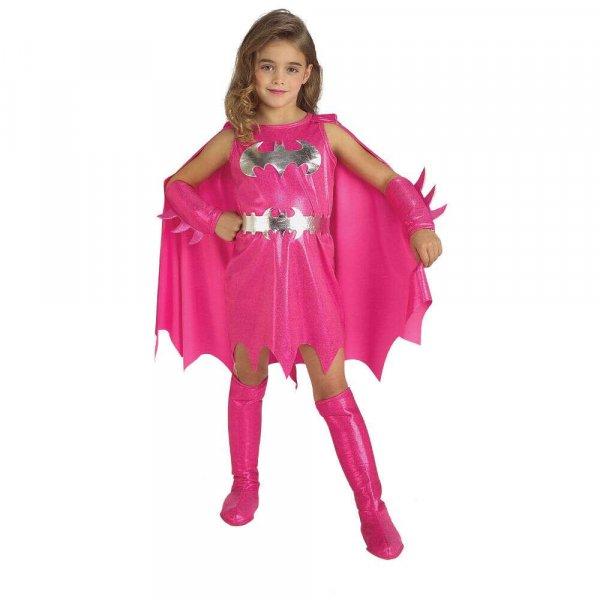 Batgirl rózsaszín jelmez lányoknak 5-6 éves korig 120-130 cm