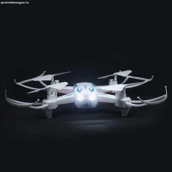 Könnyen kezelhető QuadCopter WIFI-s drón kamerával fotók és videók
rögzítéséhez – fehér