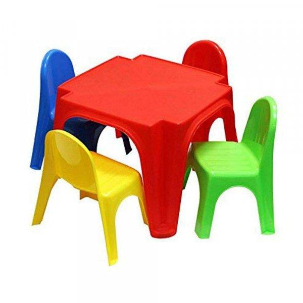 Starplast gyerek Asztal, 4 székkel