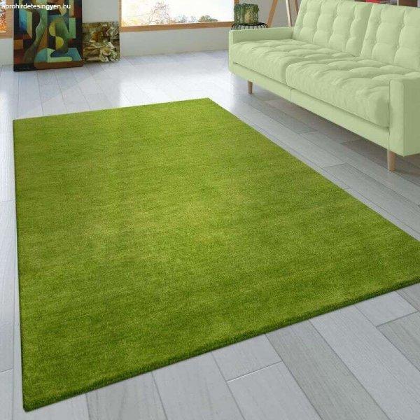 Kézi csomózású szőnyeg zöld, modell 20296, 80x150cm