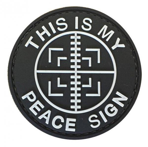 WARAGOD This is my Peace sign PVC rátét