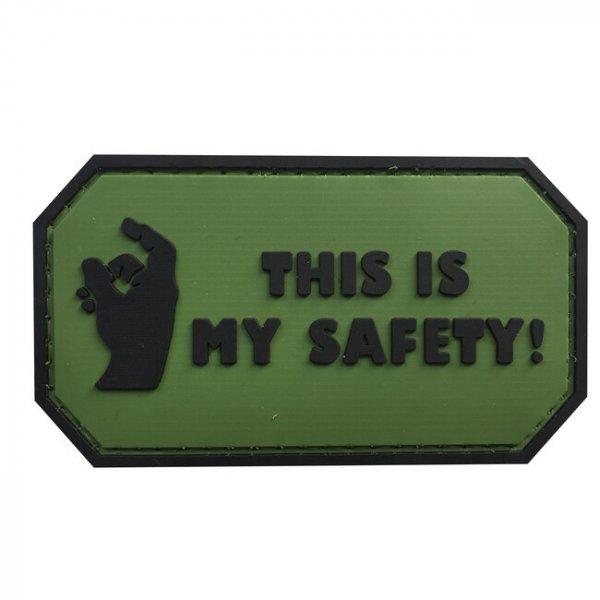 WARAGOD This is my Safety PVC rátét, zöld