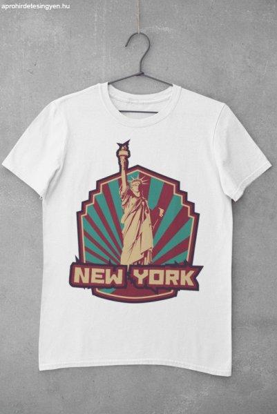 New York szabadság szobor fehér póló