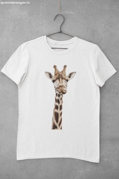 Giraffe smile fehér póló