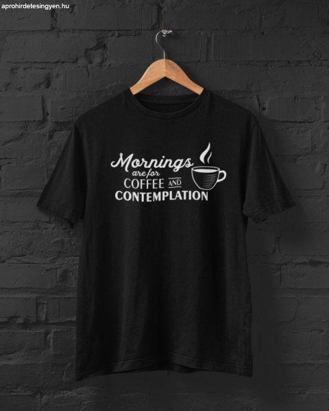 Coffee & contemplation fekete póló 1