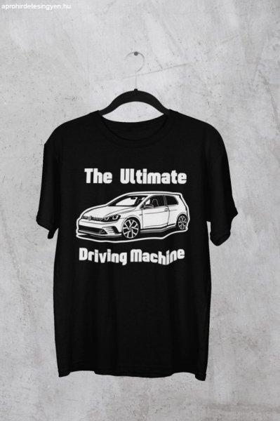 The ultimate driving machine VW fekete póló