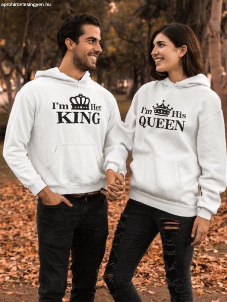 King & Queen páros fehér pulóverek 1