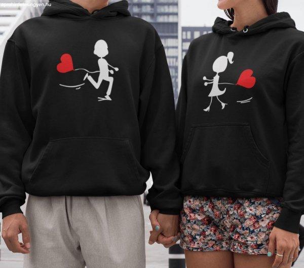 Love story páros fekete pulóverek