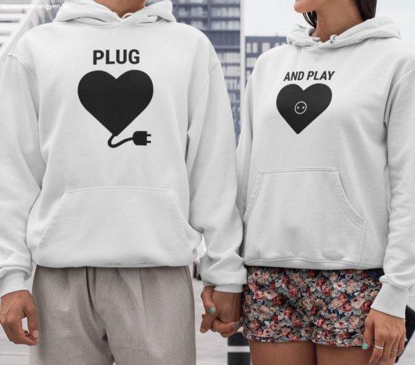 Plug & Play páros fehér pulóverek