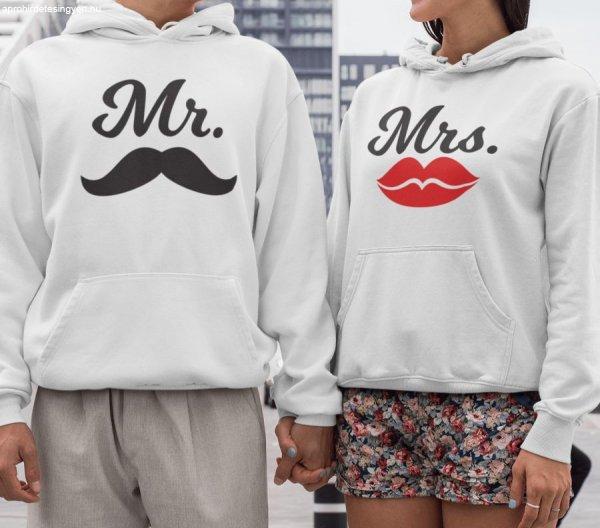 Mr. & Mrs. páros fehér pulóverek