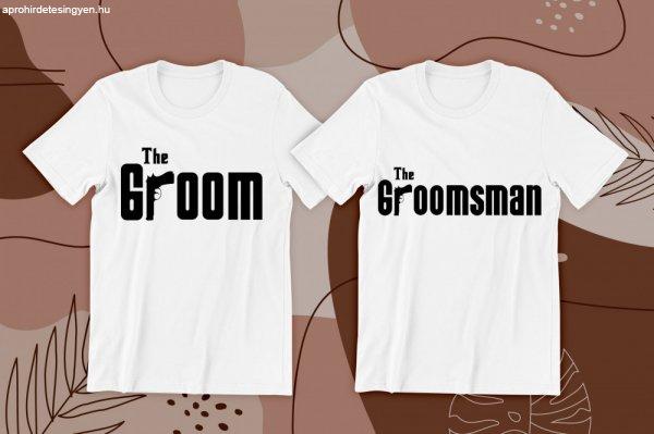Groom, Groomsman 01 fehér póló