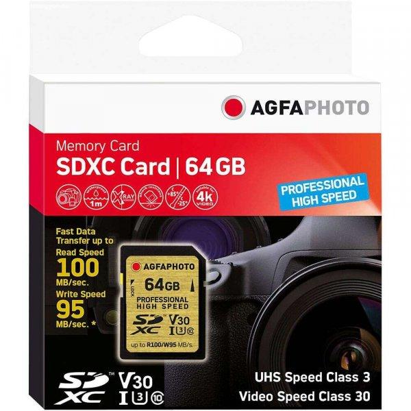AgfaPhoto 10606 64 GB SDXC UHS-I Class 10 memóriakártya
