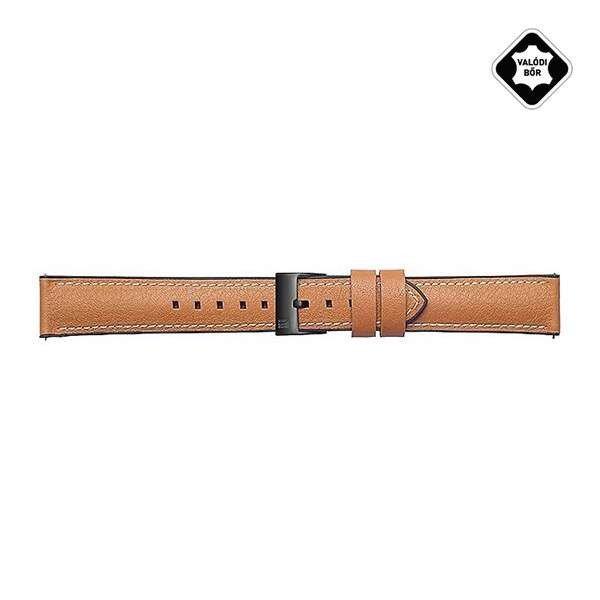 Designed for SAMSUNG BRALOBA TRAVELLER pótszíj (univerzális, 20 mm, valódi
bőr, levarrt szél) BARNA [Realme Watch] (5996457858828)