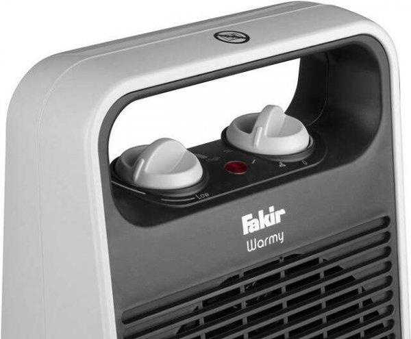 Fakir Warmy fűtőventilátor, 2000 W, 2 teljesítményfokozat, termosztát,
túlmelegedés elleni védelem, fehér/fekete színben