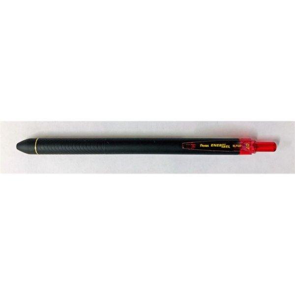 Golyóstoll nyomógombos 0,35mm, dokument toll BLP437 EnerGel Pentel,
írásszín piros