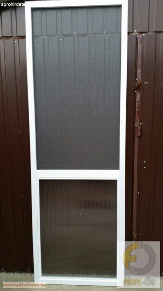 5. Polikarbonát betéttel ellátott szúnyogháló ajtó (zsanéros, nyíló) -
egyedi méretre gyártott (összeszerelt) 