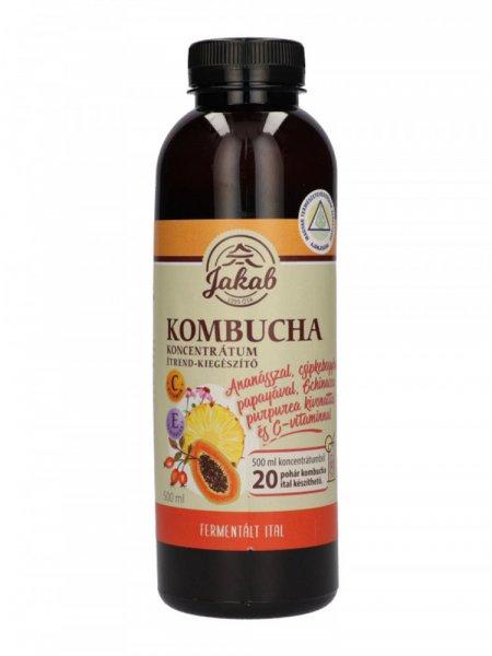 Kombucha tea koncentrátum ananásszal, csipkebogyóval, papayával, echinacea
purpurea kivonattal és c-vitaminnal 500 ml