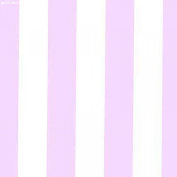Pasztell rózsaszín csíkos öntapadós tapéta