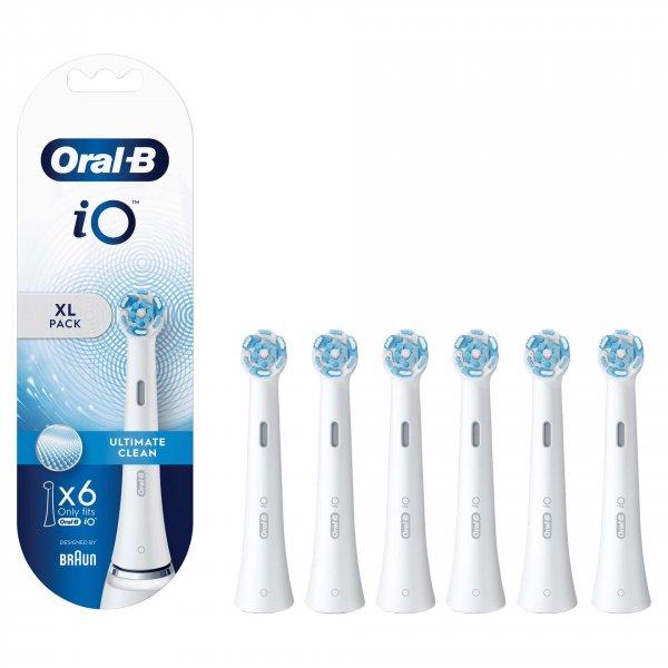 Oral-B iO Ultimate Clean Fogkefefej 6db, Fehér