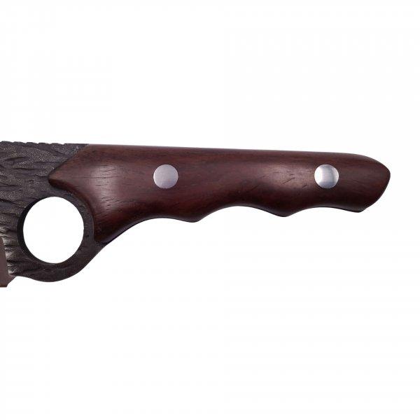IdeallStore® kézzel készített japán kés, Claw of Osaka, 27,5 cm, barna, fa
nyél