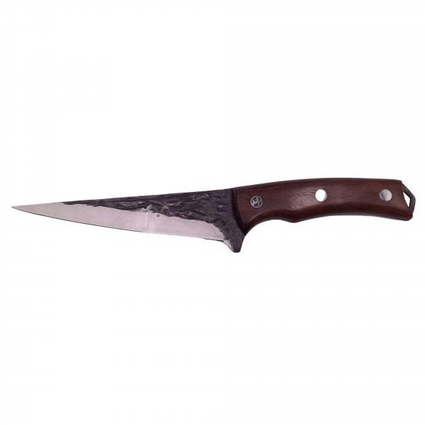 IdeallStore® japán kés, kézzel készített, Hunter Sting, 27,5 cm, barna,
bőr hüvely