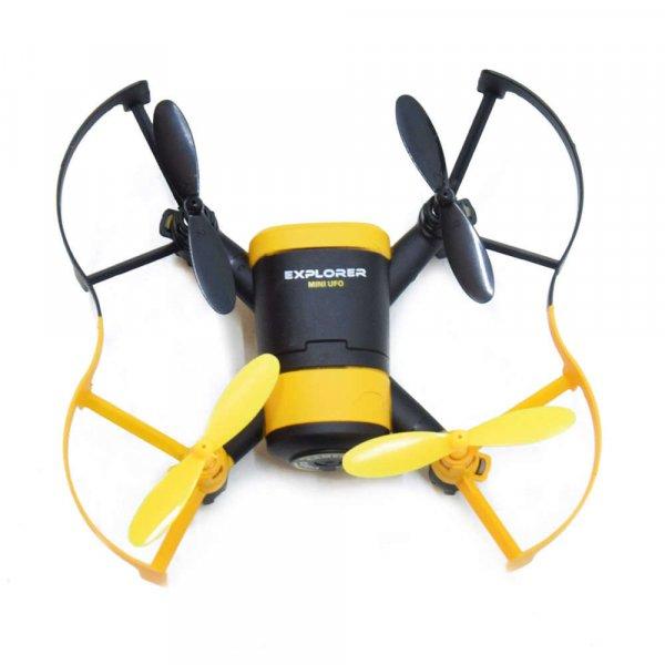 Mini 4 csatornás drón kamerával, 6 tengelyű giroszkóppal - 3 sebességi
szint, 360°-os fordulat, 4-5 perc működési idő (BBJ)