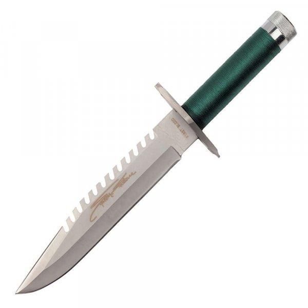 IdeallStore® vadászkés, First Blood, zöld, 35 cm, tokkal együtt