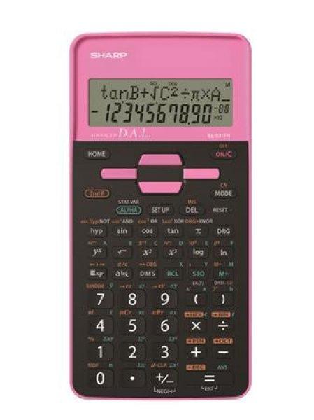 Számológép, tudományos, 273 funkció, SHARP "EL-531", pink