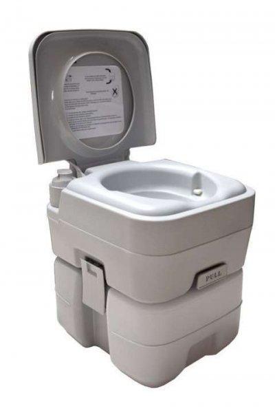 Hordozható mobil kemping WC, 20L