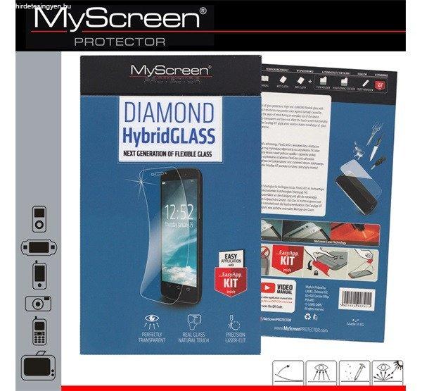 MYSCREEN HYBRIDGLASS képernyővédő üveg (flexibilis, karcálló,
ütésálló, 0.15mm, 8H, NEM íves) ÁTLÁTSZÓ Samsung Galaxy S6 EDGE+
(SM-G928)