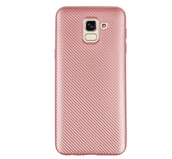 Szilikon telefonvédő (karbon minta) ROZÉARANY Samsung Galaxy J6 (2018)
SM-J600F