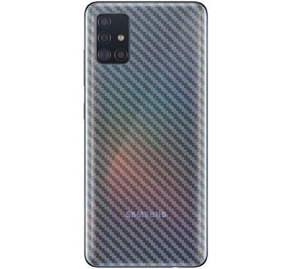 IMAK hátlapvédő fólia (karcálló, ujjlenyomat mentes, full cover, karbon
minta) ÁTLÁTSZÓ Samsung Galaxy A51 (SM-A515F)