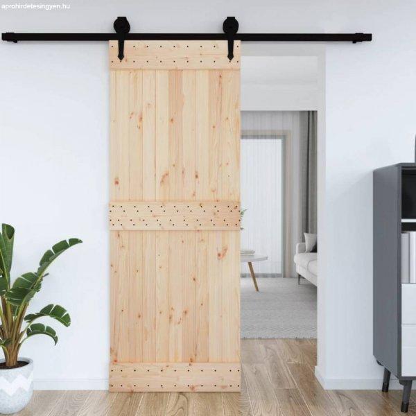 Tömör fenyőfa istálló stílusú ajtó 85x210 cm