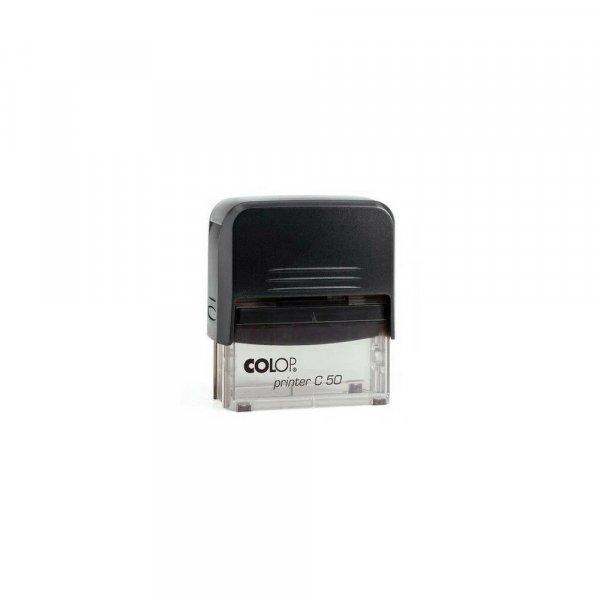 Bélyegző C50 Printer Colop átlátszó fekete ház/fekete párna